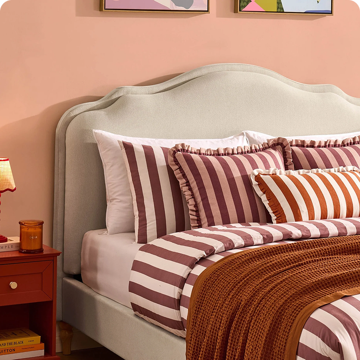 Wiltshire Bed Frame - Cream Linen