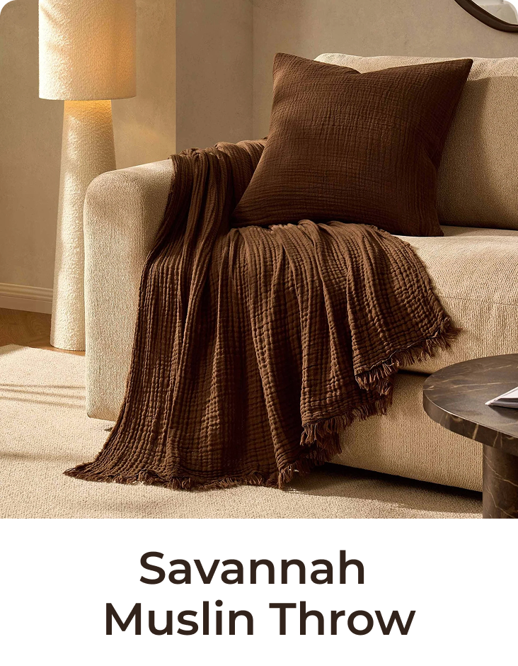 Savannah Four Layer Tufted Muslin Throw