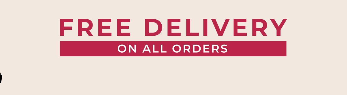 Free delivery on all orders | Auto applied at checkout