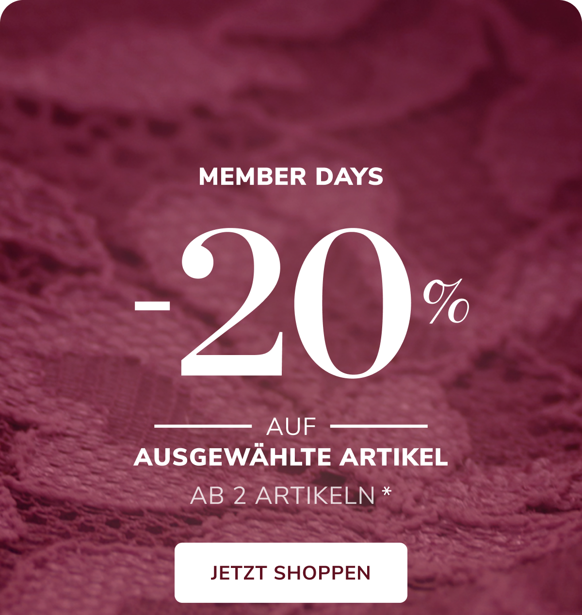 SHOPPE MEMBER DAYSWERDE MEMBER