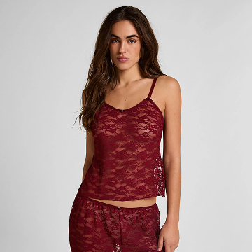 Short Allover Lace - Red