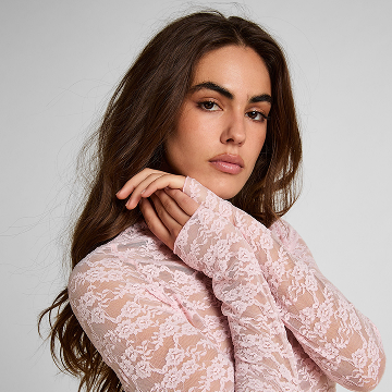 Top Allover Lace - Pink