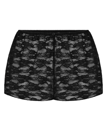 Short Allover Lace - Black