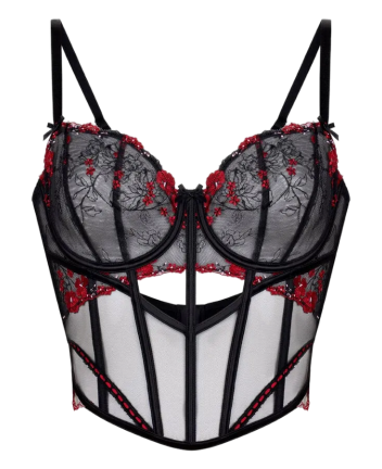 Peonie Bustier - Black