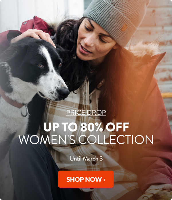 Up to 80% off women's collection