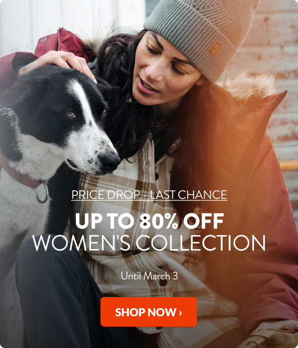 Up to 80% off women's collection