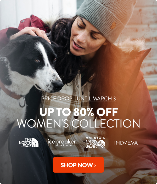 Up to 80% off women's collection