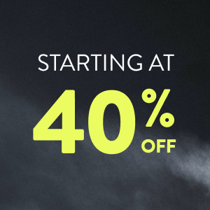 Starting at 40% off