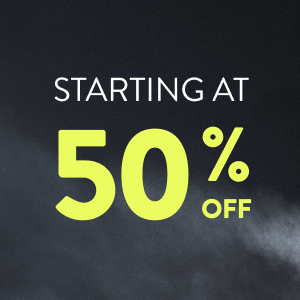 Starting at 50% off