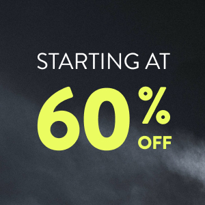 Starting at 60% off