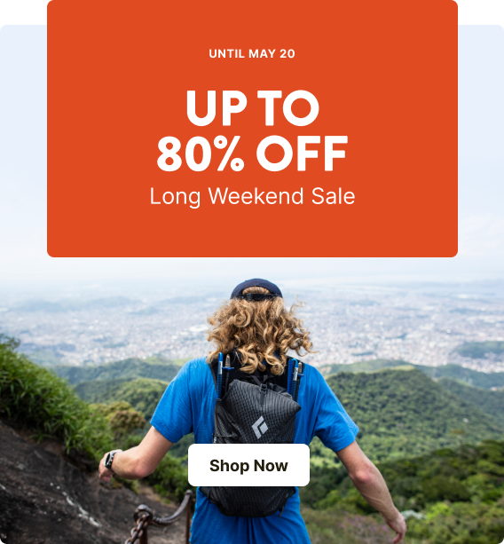 ''Until May 20 LONG WEEKEND SALE Up to 80% off''	