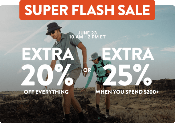 Super Flash Sale. Tomorrow. Extra 20-25% off everything.