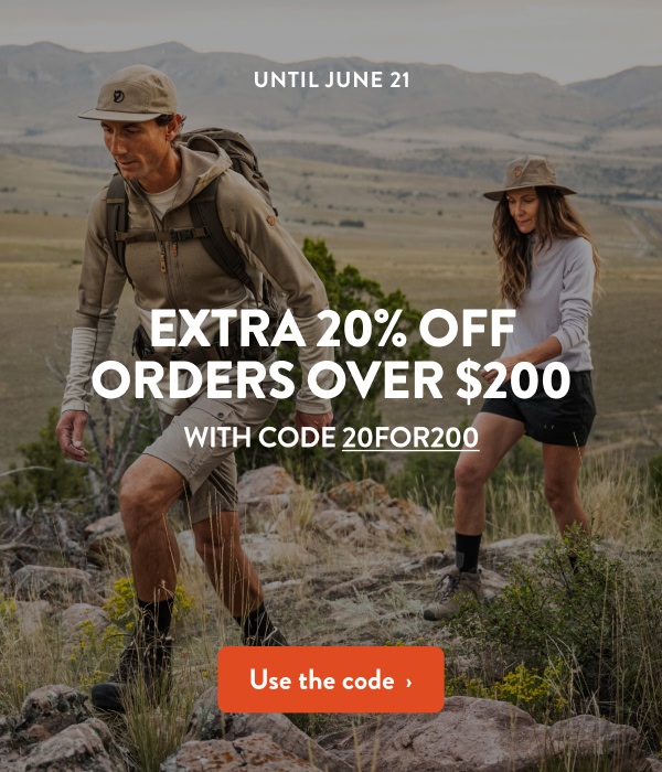Extra 20% off orders over $200 with code 20FOR200