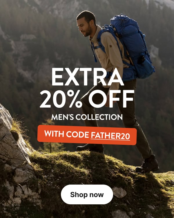Extra 20% off the men's collection with code FATHER20.
