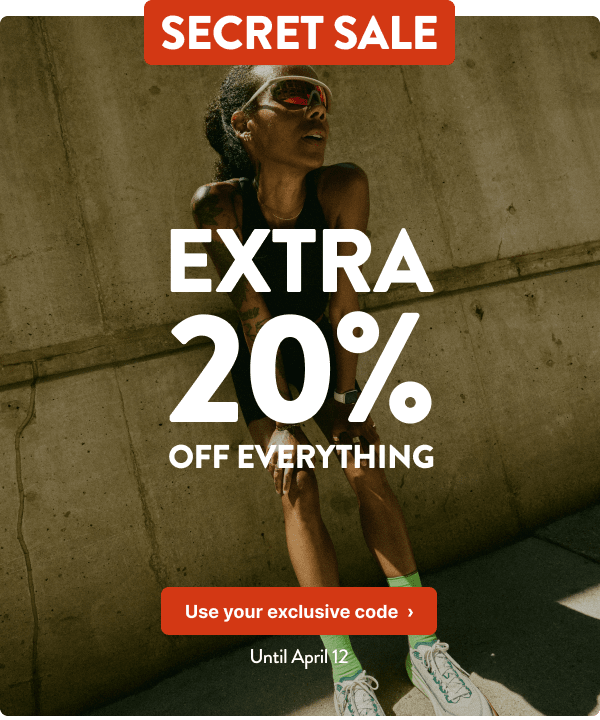 Secret Sale:  Extra 20% off just for you - until April 12.