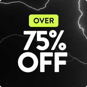 up to 75% off