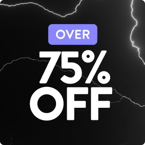 up to 75% off