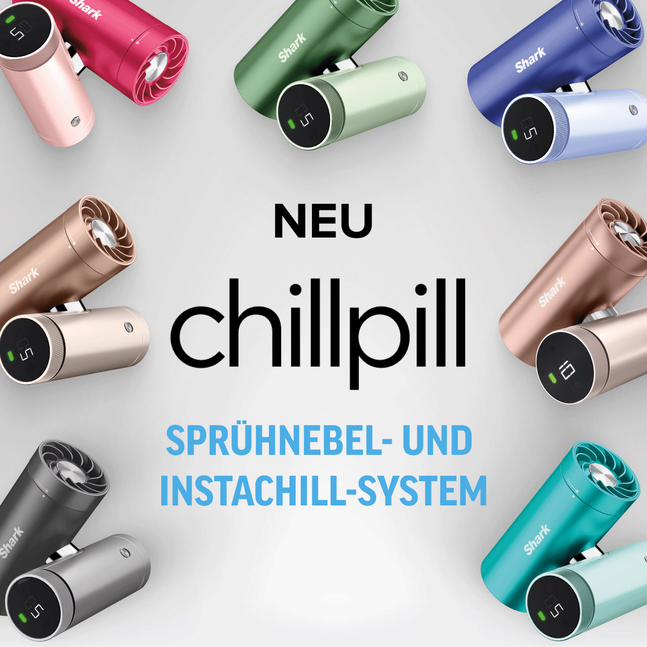 Shark ChillPill 3-in-1-Ventilator-, Sprühnebel- und InstaChill-System