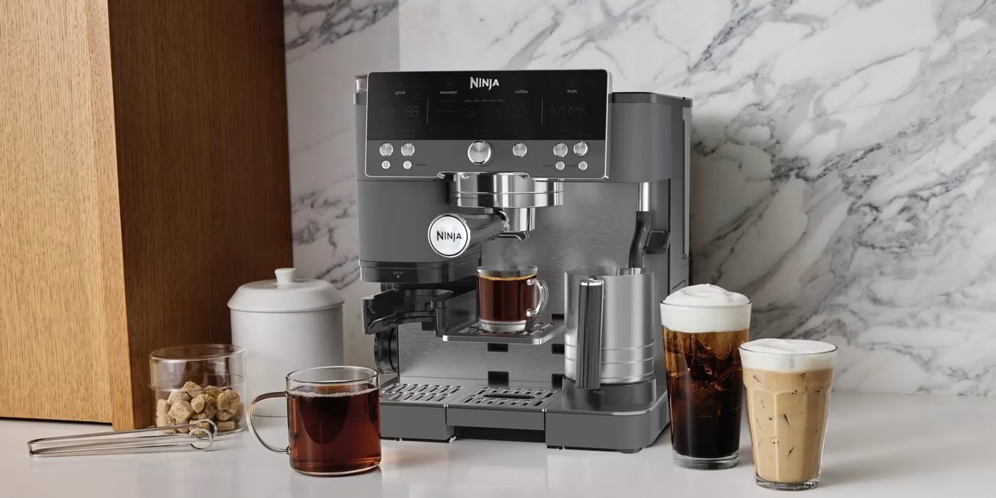 Ninja Luxe Premier 3-in-1 Kaffeemaschine Grau-Metall - ES601EUGM