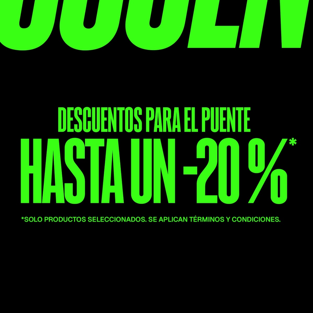 DESCUENTOS PARA EL PUENTE