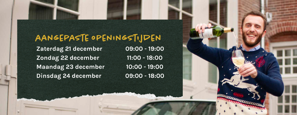 Openingstijden winkel