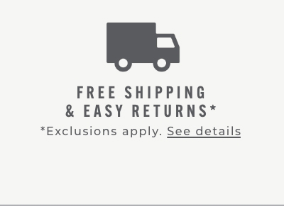 Free Shipping & Easy Returns