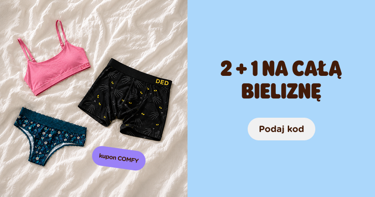  2 + 1 GRATIS NA CAŁĄ BIELIZNĘ