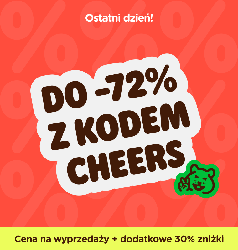  DO -72% Z KODEM CHEERS