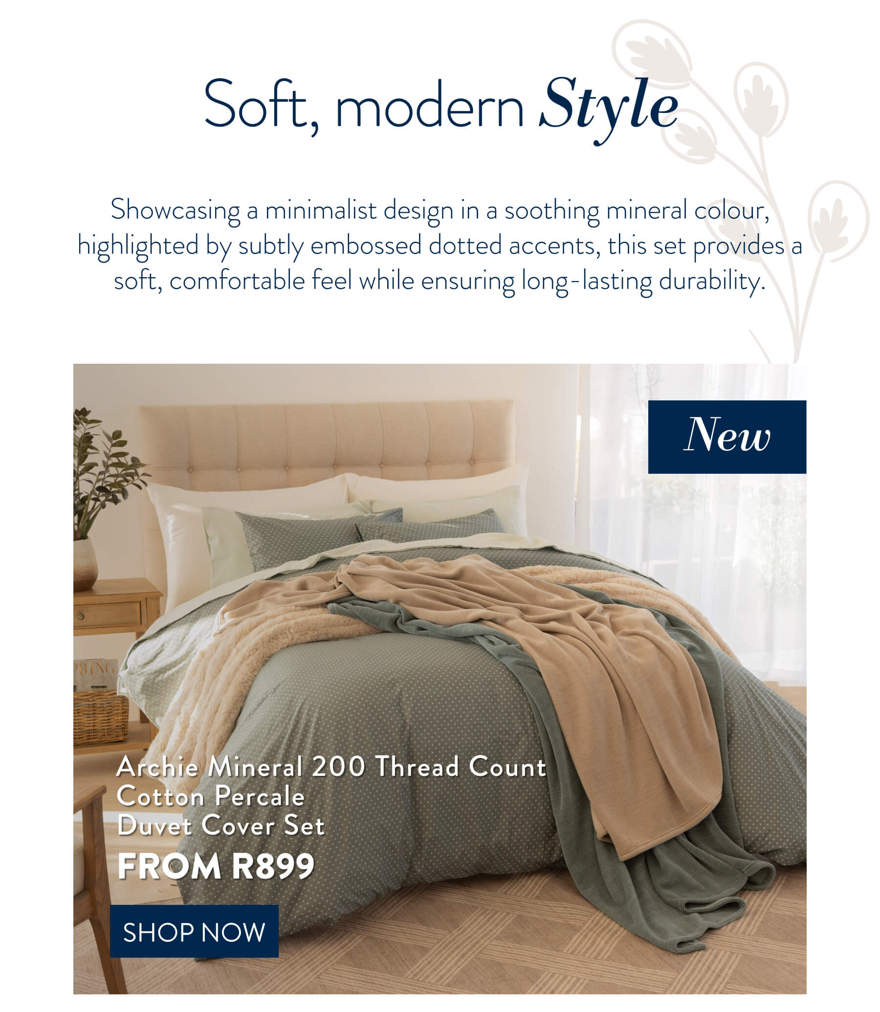 Archie 200TC Cotton DCS FROM: 