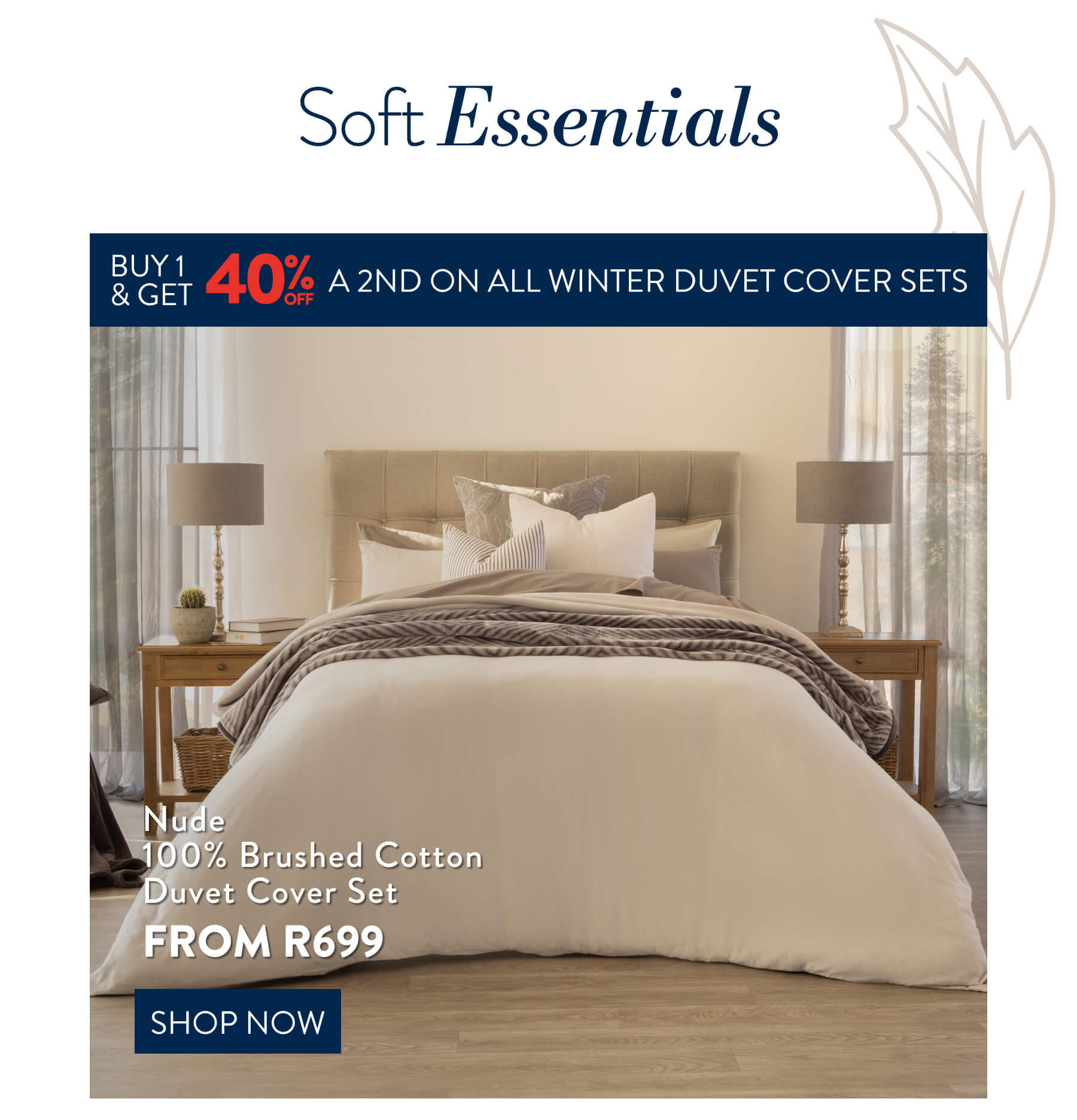 Buy 1 & get 40% OFF a 2nd on ALL Winter Duvet Cover Sets