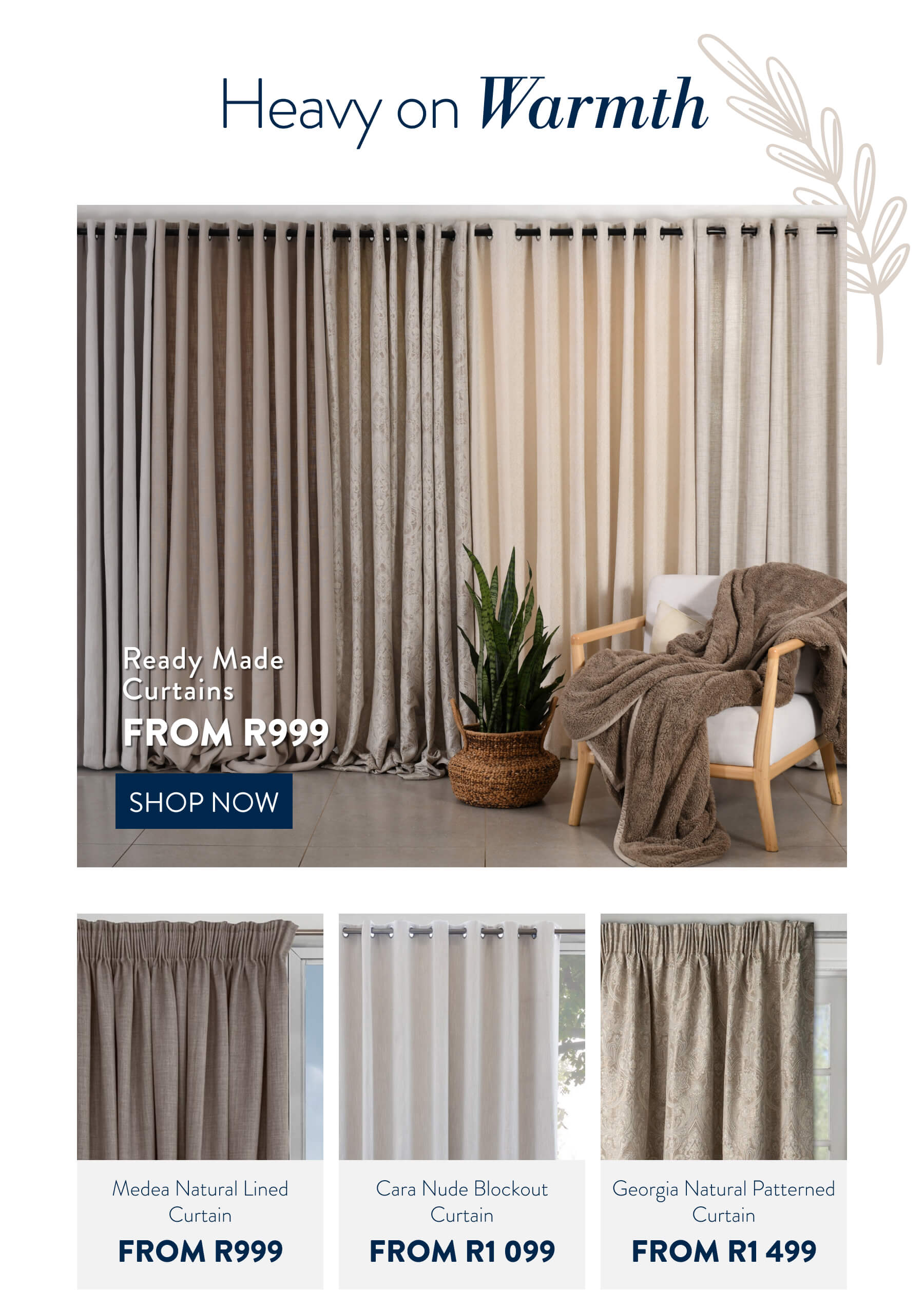 Ready made curtains FROM