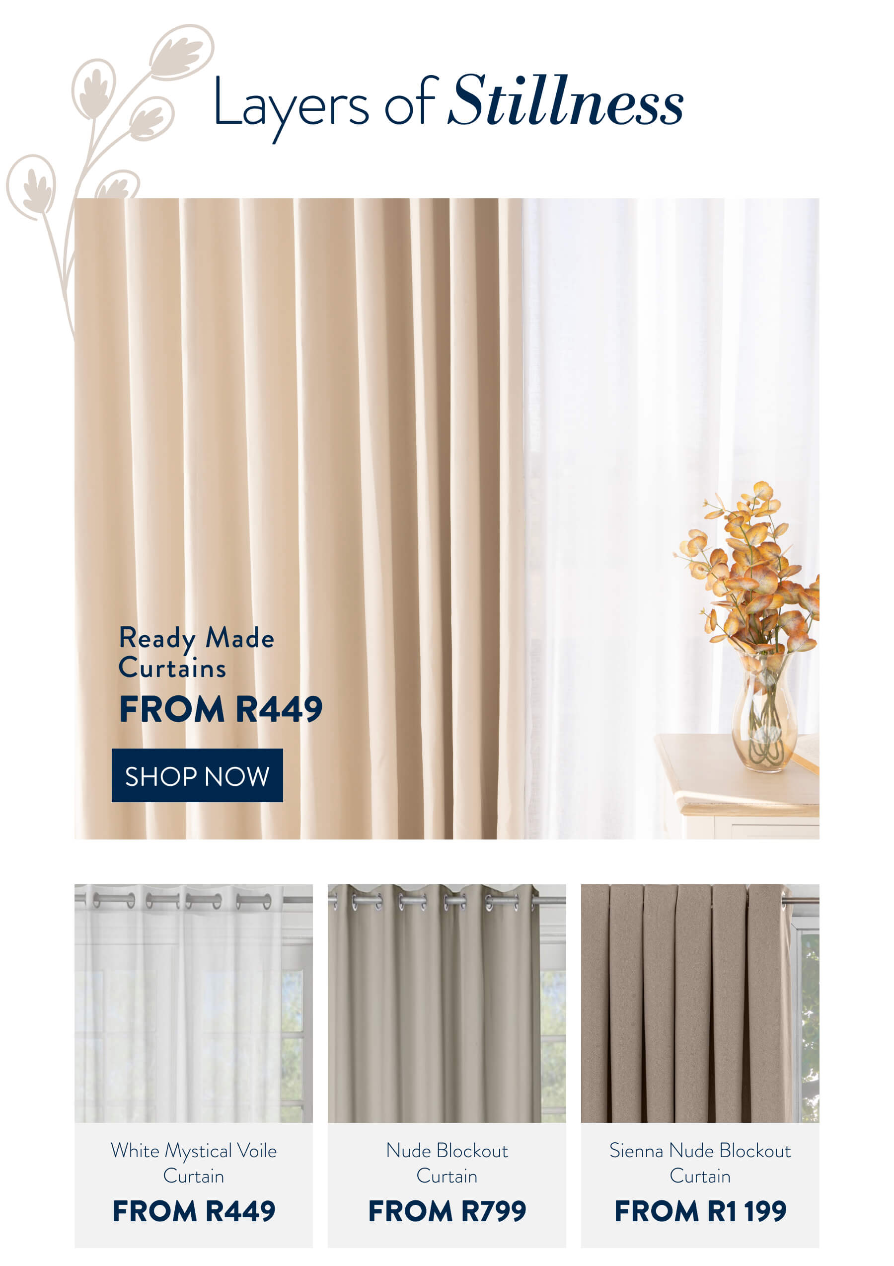 Ready made curtains FROM