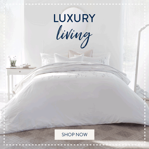 LAVENDER WHITE DUVET COVER SET From: