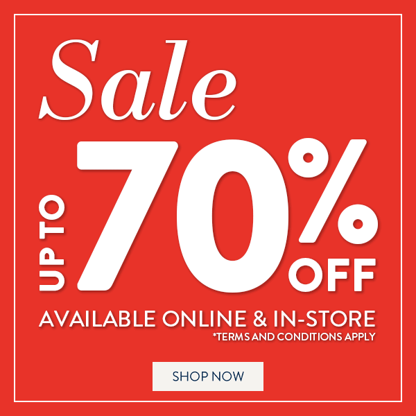 70% OFF EVERYTHNG FROM: 