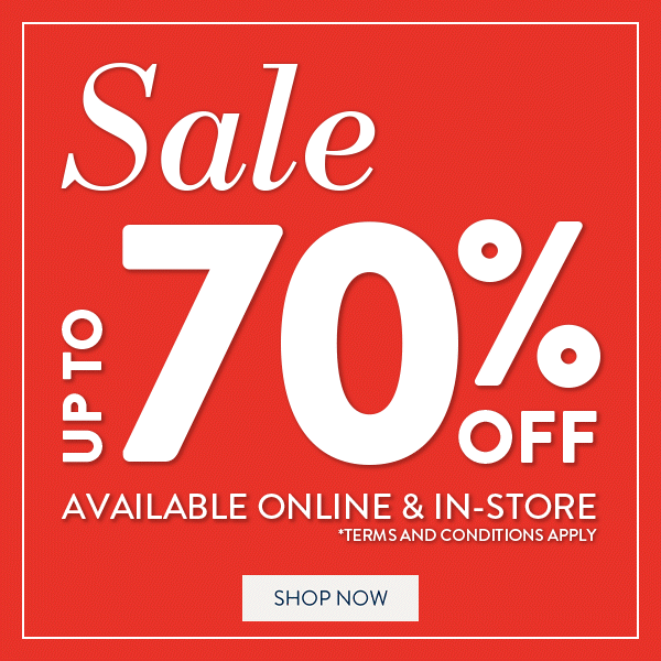 An Extra 10% OFF all Sale Items FROM: