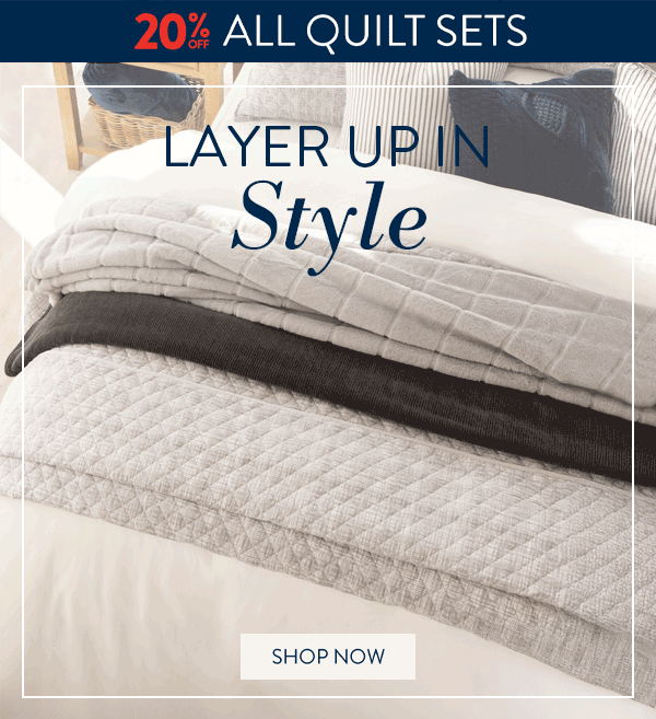 EZRA GREY QUILT SET FROM: 