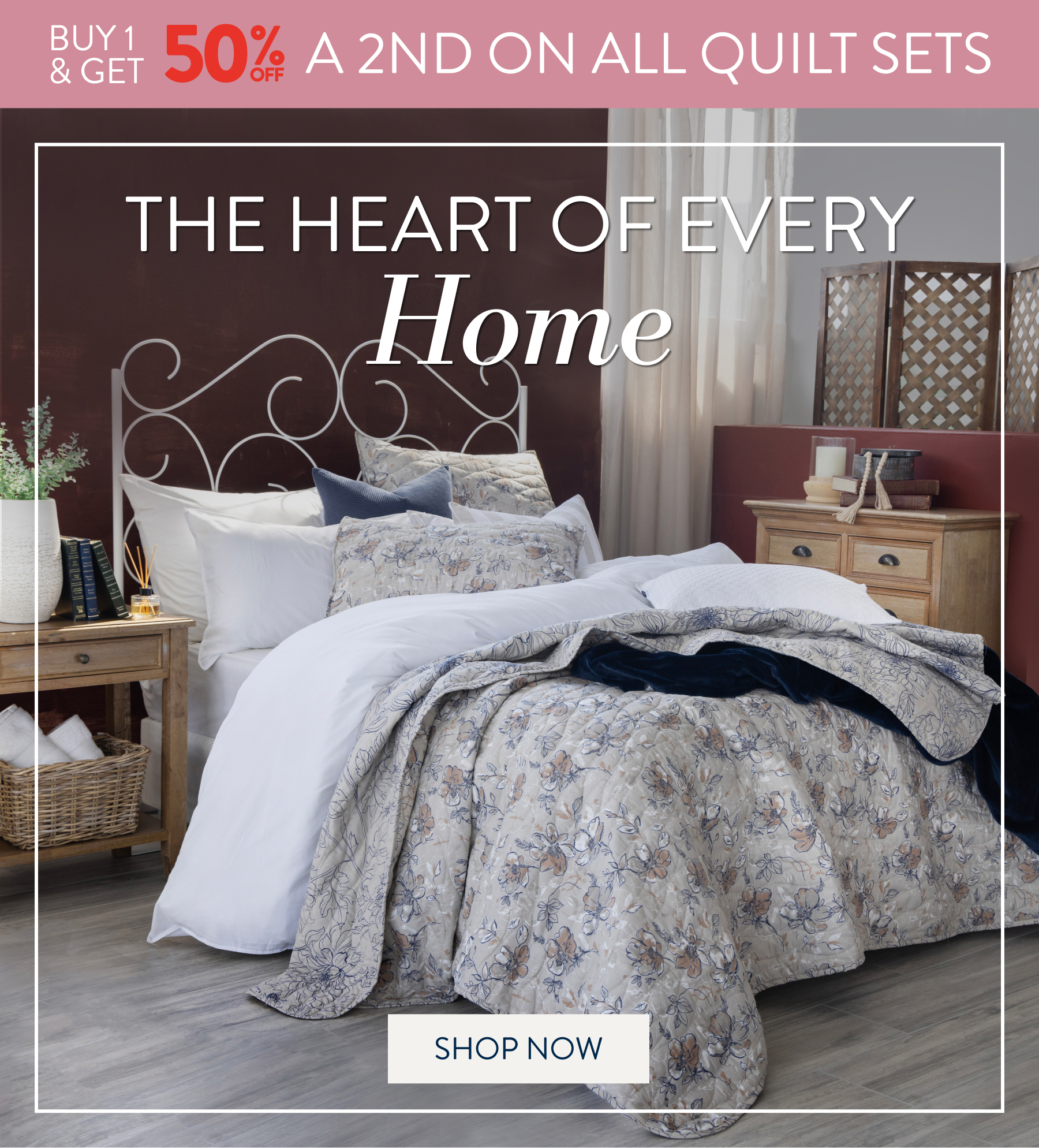 Buy 1 & Get 50% OFF the 2nd All Quilt Sets FROM: 
