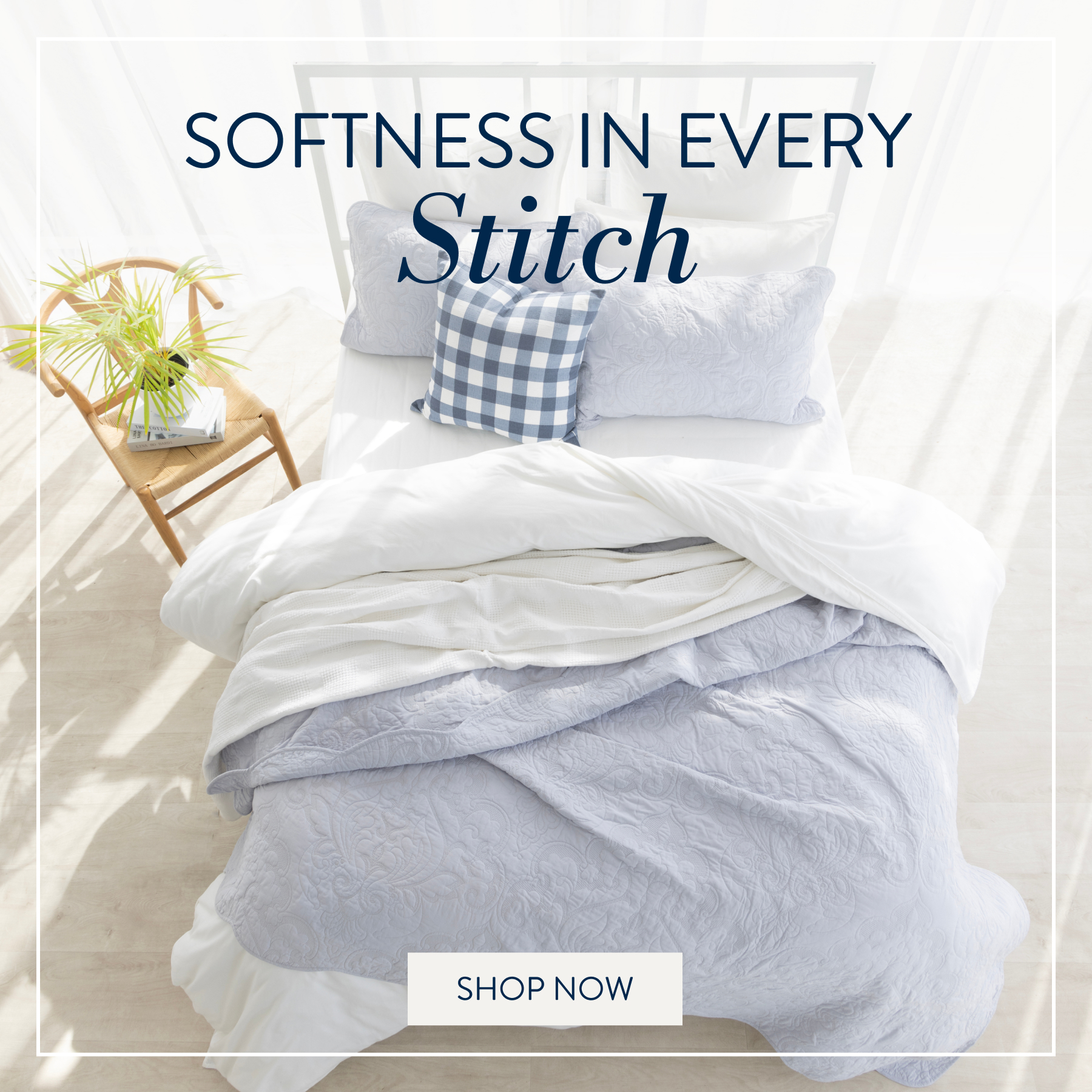 KAMARI SKY BLUE QUILT SET FROM: 