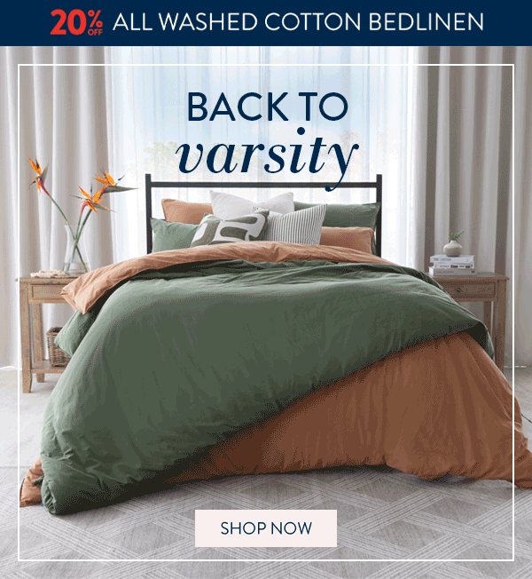 Get 20% OFF ALL Washed Cotton FROM: