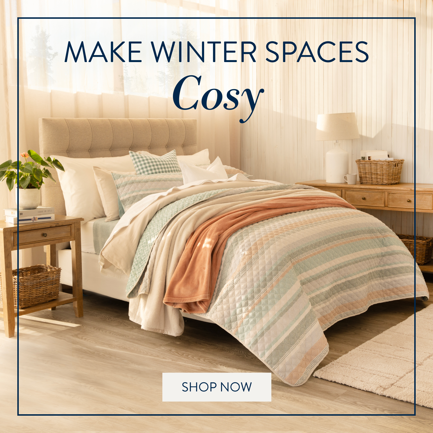 SERENA DUCK EGG QUILT SET FROM: 