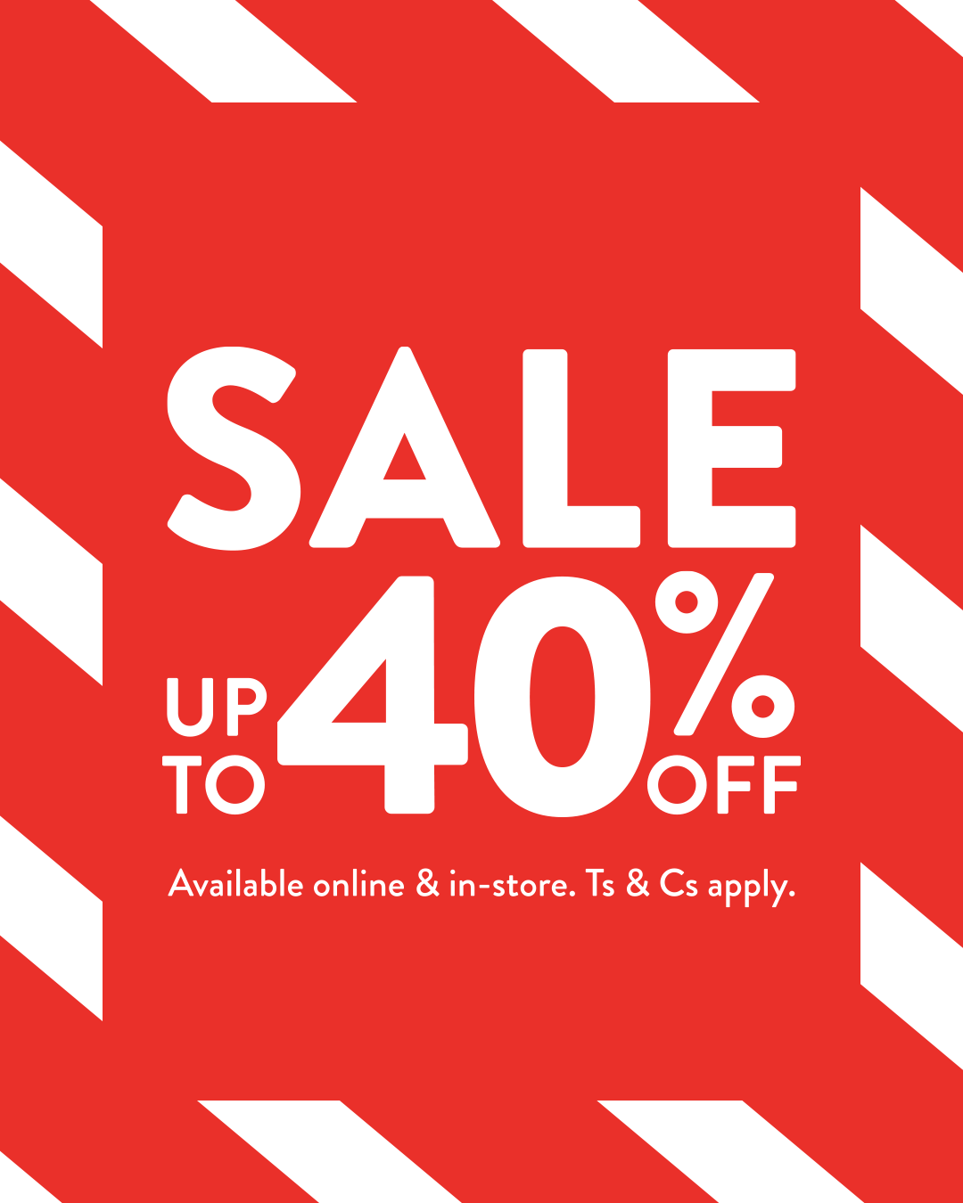 SALE SALE SALE - Up to 40% OFF selected items