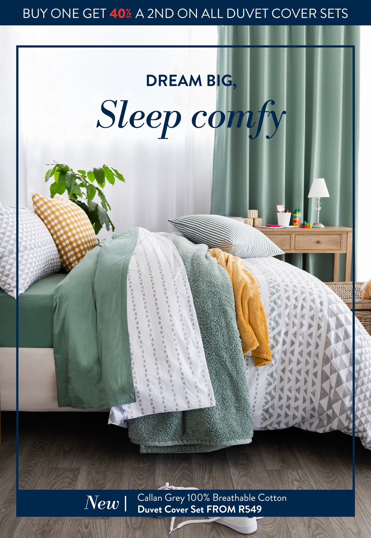 Buy 1 & Get 40% OFF a 2nd Duvet Cover Set FROM: 