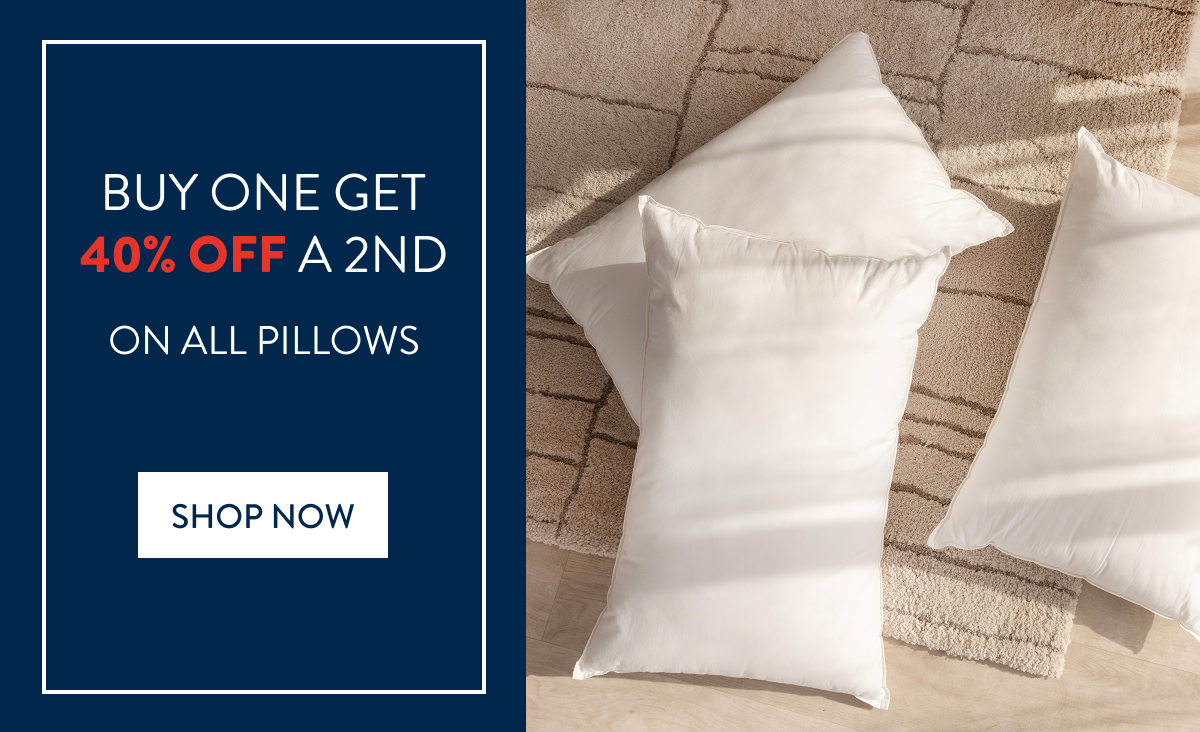 20% OFF all Pillow Inners FROM: 