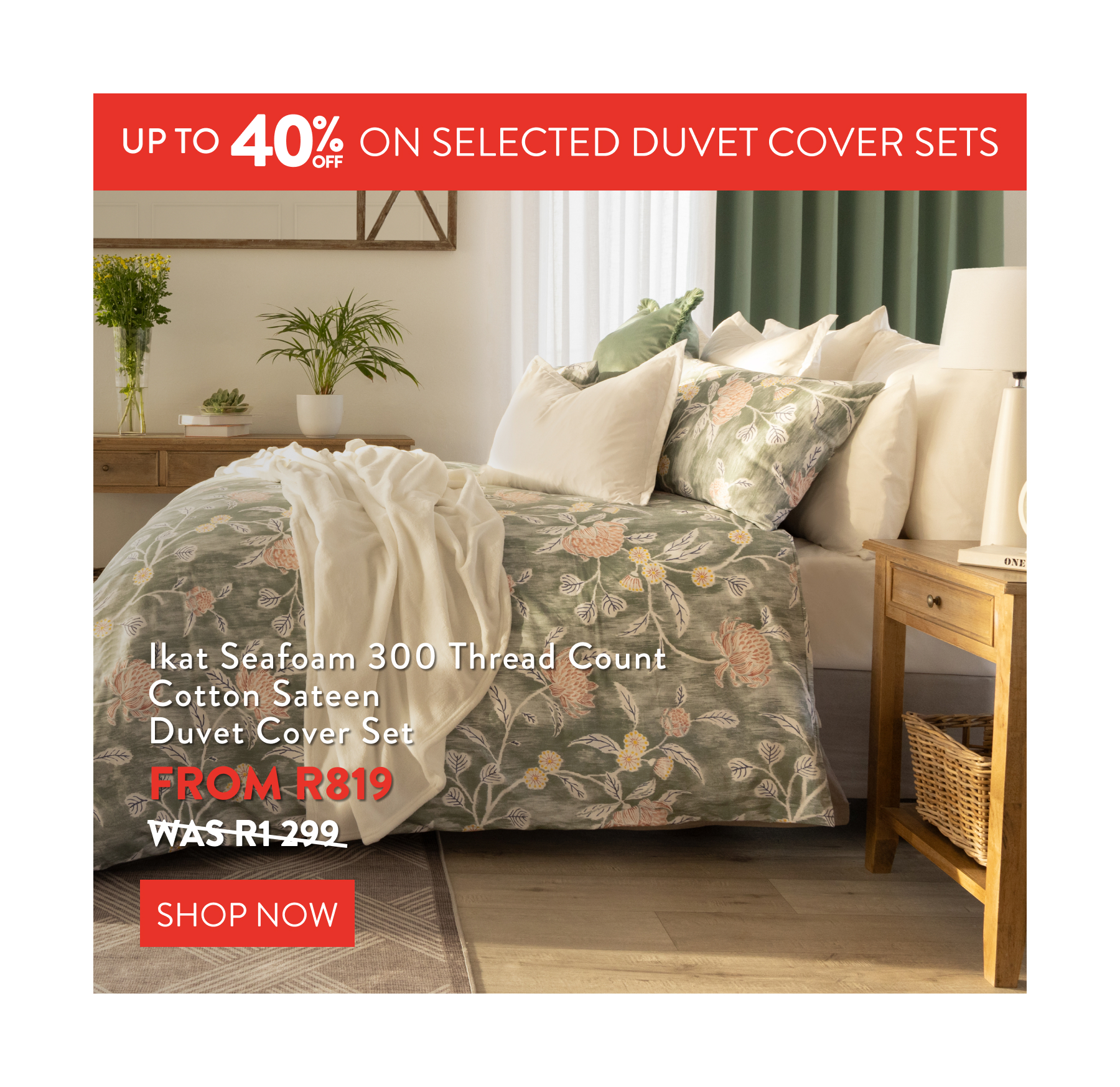 Up to 70% OFF Selected Duvet Cover Sets FROM: 