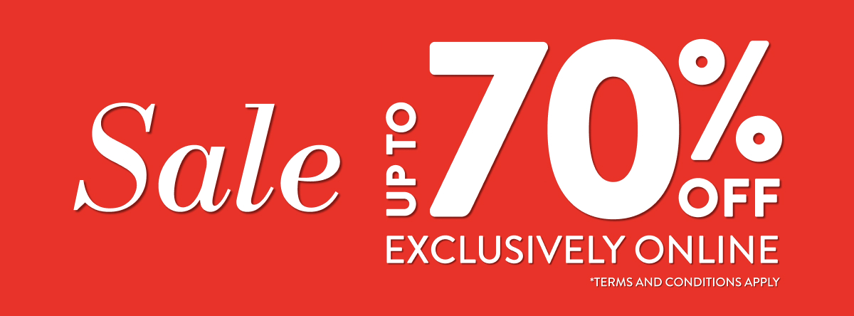 Up to 70% Off Selected Items