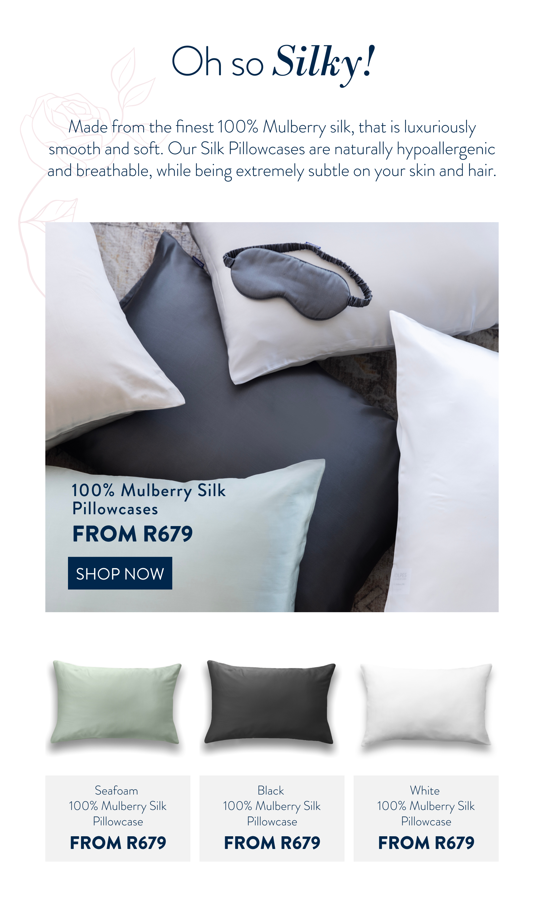 100% Mulberry Silk FROM: