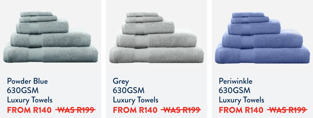 Up to 30% OFF Selected Towels FROM