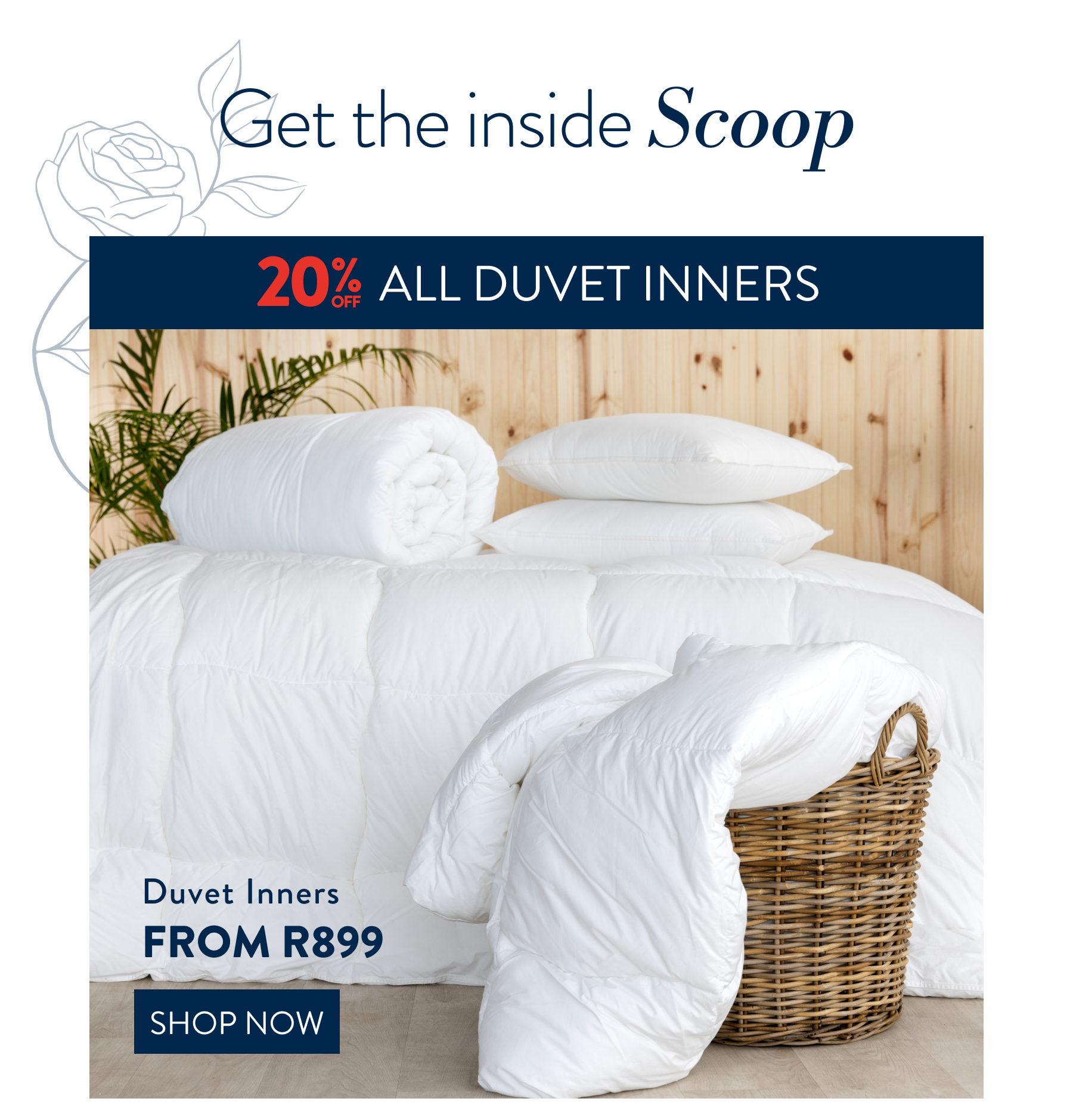 20% OFF All Duvet Inners FROM: 