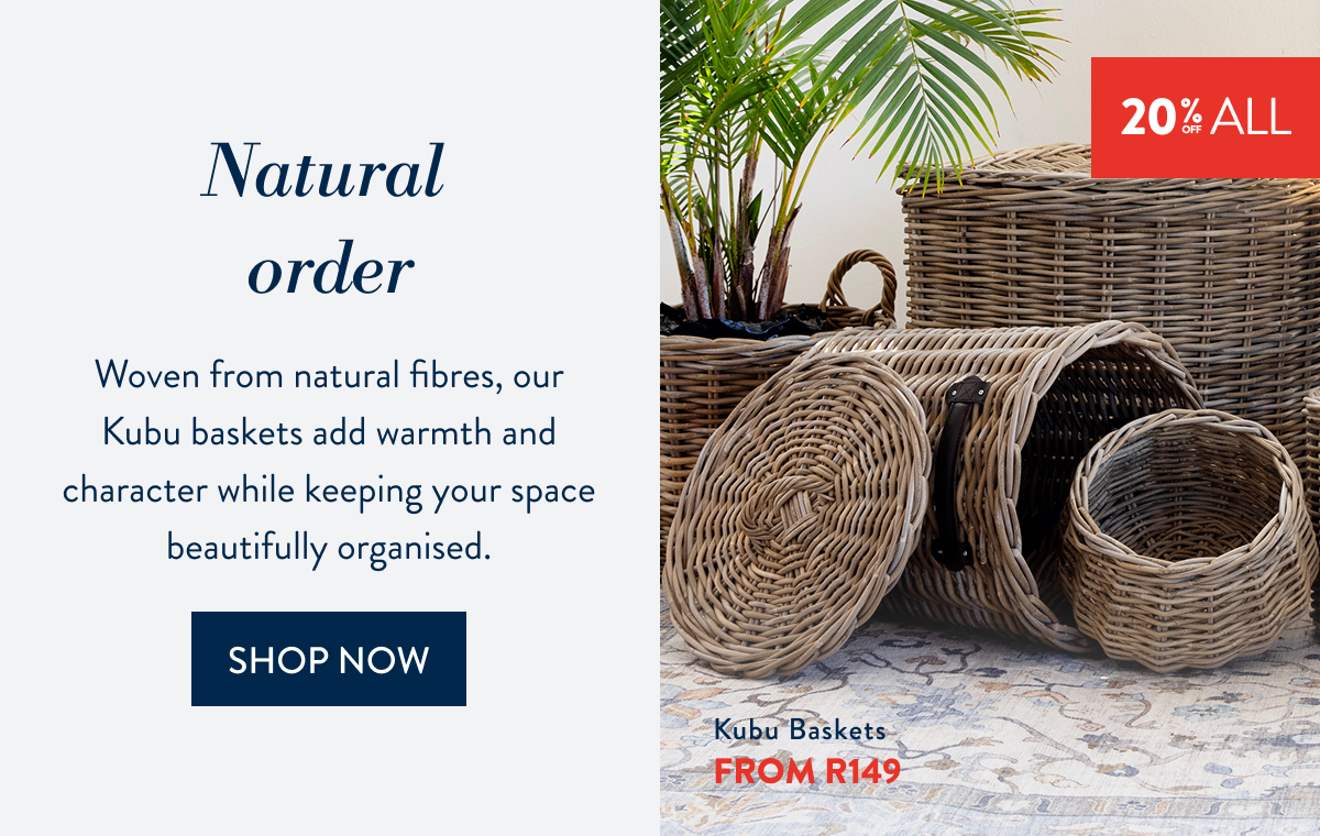 20% OFF ALL KUBU BASKETS
