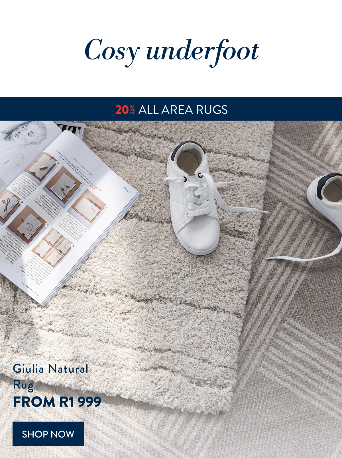 20% OFF ALL AREA RUGS